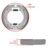 Machoire de frein Suzuki GS 400  Arrière 64410-44800 -  - Raven 110-120
