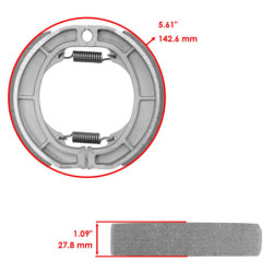 Machoire de frein Suzuki TM 400  Arrière 54410-41410 -  - Raven 110-125