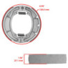 Machoire de frein Suzuki RM 465  Arrière 54400-40840 -  - Raven 110-132