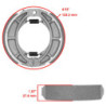 Machoire de frein Suzuki DR 125  Arrière 54401-07830 -  - Raven 110-137