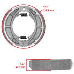 Machoire de frein Suzuki TS-ER 185  Avant ou Arrière 59100-26820 -  - Raven 110-137