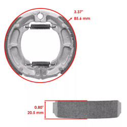 Machoire de frein Suzuki ALT 50 Trail Buddy  Arrière 64400-04810 -  - Raven 110-114