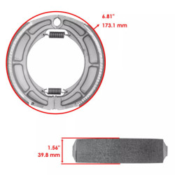 Machoire de frein Suzuki LT-E 300 QuadRunner  Arrière 64410-24501 -  - Raven 110-123