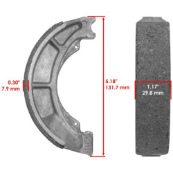 Machoire de frein Suzuki LT-Z 250 QuadSport  Arrière 59100-26820 -  - Raven 110-147