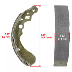 Machoire de frein Suzuki LT-4WD QuadRunner  Av Ga et Av Dr 54410-19B10 -  - Raven 110-153