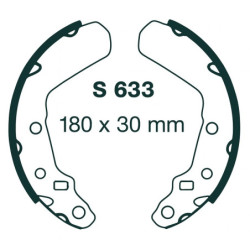 Machoire de frein Suzuki LT-F 300 KingQuad  Av Ga ou Av Dr 54400-39840 - EBC H613 - Raven 110-633