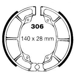 Machoire de frein Honda ATC 185   Arrière 06430-HF7-A30 - EBC H306 - Raven 110-306