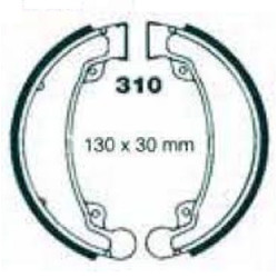 Machoire de frein Honda ATC 70  Arrière 06430-KC1-750 - EBC H315 - Raven 110-310