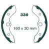 Machoire de frein Honda TRX 250 FourTrax  Av Ga ou Av Dr 45151-VM0-003 - EBC H339 - Raven 110-339