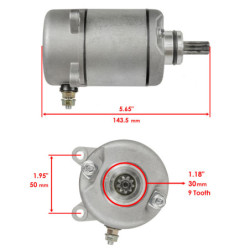 Démarreur Quads Honda TRX 250 Recon  31200-HM8-A41 31200-HM8-003 - Raven Industries RAV-160-008