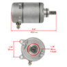 Démarreur Quads Honda TRX 250 Recon  31200-HM8-A41 31200-HM8-003 - Raven Industries RAV-160-008
