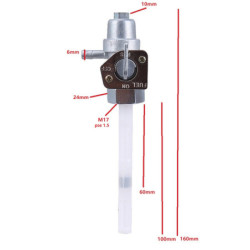 Robinet d'essence Motos Honda XL 125  16950-KRB-000 - Raven Industries RAV-450-010