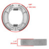 Machoire de frein Honda NX 650 Dominator  Arrière 431A2-429-010 -  - Raven 110-116