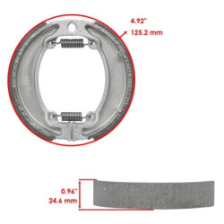 Machoire de frein Honda Spazio 250  Arrière 43120-KS6-305 -  - Raven 110-117