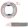 Machoire de frein Honda CGX 125  Avant 06450-KGA-B90 -  - Raven 110-134