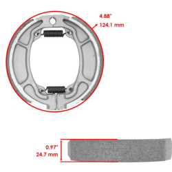 Machoire de frein Honda PCX 125  Arrière 06430-KRF-B90 -  - Raven 110-134