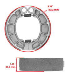 Machoire de frein Honda CB 500 Twin  Arrière 43120-MW3-671 -  - Raven 110-149