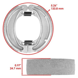 Machoire de frein Honda CB 400  Arrière 43120-413-000 -  - Raven 110-150