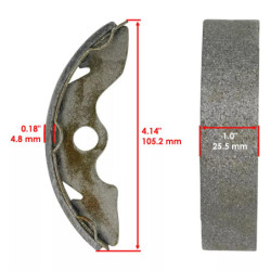 Machoire de frein Honda TRX 200 Fourtrax  Av Ga et Av Dr 06450-HC4-900 -  - Raven 110-102