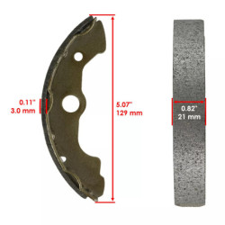 Machoire de frein Honda TRX 350 Fourtrax  Av Ga et Av Dr 06450-HC5-900 -  - Raven 110-103