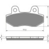 Plaquettes de frein Hero Slickster 125  Avant Nc - EBC FA86 - Raven 100-011