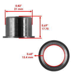 Paire de Douille solide Quads Yamaha Breeze 125  90381-15088-00 - Raven Industries RAV-350-030