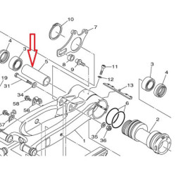 Entretoise moyeu arriere Quads Yamaha Raptor 700 YFM 1PE-25317-00-00 - Raven Industries RAV-500-100