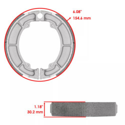 Machoire de frein Kawasaki Eliminator 250  Arrière 41048-1062 -  - Raven 110-109