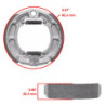 Machoire de frein Kawasaki KLX 110R  Avant 41048-1022 -  - Raven 110-114