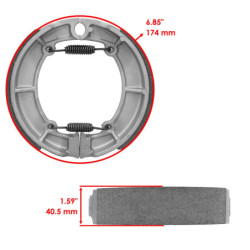 Machoire de frein Kawasaki KZ 550 Spectre  Arrière 42006-075 -  - Raven 110-154