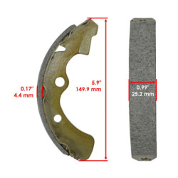 Machoire de frein Kawasaki Mule 4010 Trans KAF 620  Av Ga ou Av Dr 41048-1134 -  - Raven 110-157