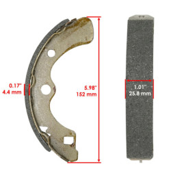 Machoire de frein Kawasaki Mule 3010 Diesel KAF 950  Ar Ga ou Ar Dr 41048-1133 -  - Raven 110-158