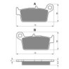 Plaquettes de frein Gas-Gas EC 515 FSR Enduro Arrière BC250022065 - EBC FA131 - Raven 100-003