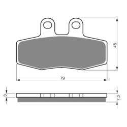 Plaquettes de frein Honda XL 125  Avant 52410-KAS-901 - EBC FA113 - Raven 100-010