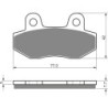 Plaquettes de frein Sym HF 180  Avant Nc - EBC FA86 - Raven 100-011