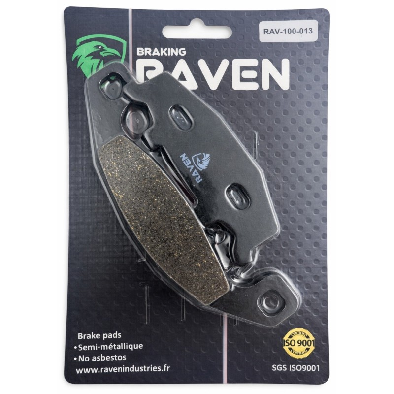 Plaquettes de frein Kawasaki GPZ 400 R Arrière 43082-1088 - EBC FA129 - Raven 100-013