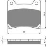 Plaquettes de frein Yamaha Fazer 750  Av Ga ou Dr 26H-W0045-11 - EBC FA88 - Raven 100-015