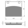 Plaquettes de frein Kawasaki ZX 1100  Arrière 43082-1200 - EBC FA63 - Raven 100-016
