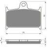 Plaquettes de frein Suzuki GSX-R 400  Av Ga ou Dr 59130-33C00 - EBC FA145 236 - Raven 100-017