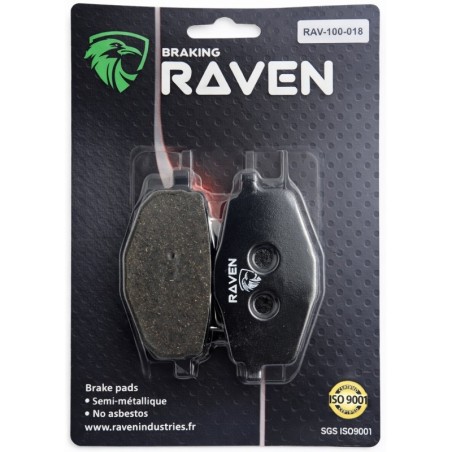 Plaquettes de frein Gilera Apache 125  Arrière Nc - EBC FA101 - Raven 100-018