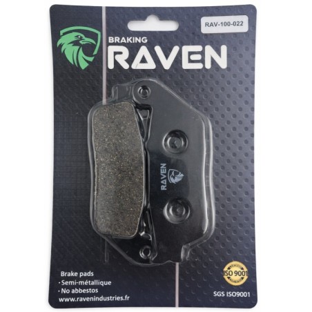 Plaquettes de frein Honda CB 650 F  Av Ga ou Av Dr 451A0-MR5-670 - EBC FA142 - Raven 100-022