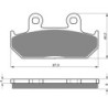 Plaquettes de frein Honda VTZ 250  Avant 06455-MS8-405 - EBC FA124/2 - Raven 100-024