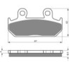 Plaquettes de frein Honda CBR 500 F  Av Ga ou Dr 45105-KT7-761 - EBC FA121 - Raven 100-025