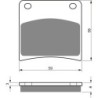 Plaquettes de frein Suzuki GSX 750F  Av Ga ou Av Dr 69100-34860 69100-45890 - EBC FA146 - Raven 100-027