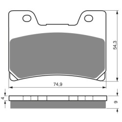 Plaquettes de frein Yamaha YZF 600 R Thundercat Av Ga ou Av Dr 3GM-W0045-03-00 - EBC FA160 - Raven 100-028