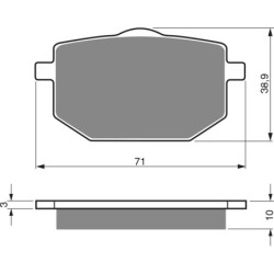 Plaquettes de frein Yamaha XT 500 T Z  Avant 55W-W0045-00 - EBC FA118 - Raven 100-029