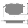 Plaquettes de frein Yamaha XT 500 T Z  Avant 55W-W0045-00 - EBC FA118 - Raven 100-029