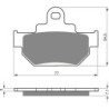 Plaquettes de frein Suzuki RM 500  Avant 59340-24B00 - EBC FA106 - Raven 100-030