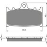 Plaquettes de frein Suzuki RGV 250 Gamma  Av Ga ou Av Dr 59100-35850 - EBC FA158 - Raven 100-032