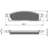 Plaquettes de frein Yamaha YZ 85  Avant 4ES-W0045-00 4P1-W0045-00 - EBC FA119 - Raven 100-034